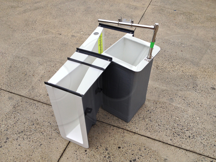 parshall flume fibeglass construction stilling well ultrasonic bracket staff gauge probe well