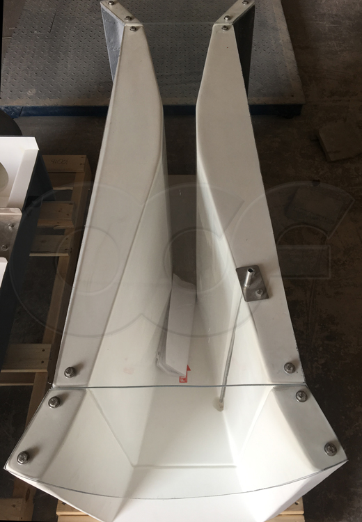 Lexan Cover over Parshall Flume with Manhole Transitions and Sampler Tube