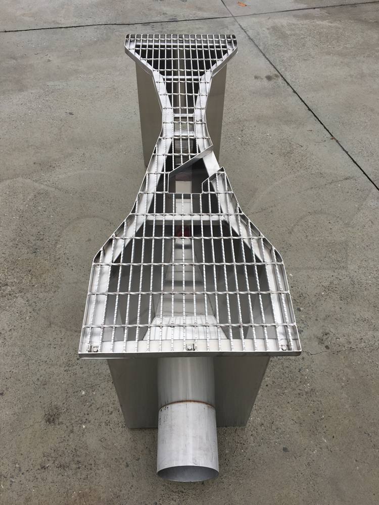 3-Inch Parshall Flume with Grating and End Adapters