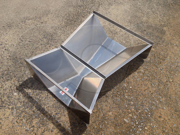Stainless Steel Trapezoidal Cutthroat Flume