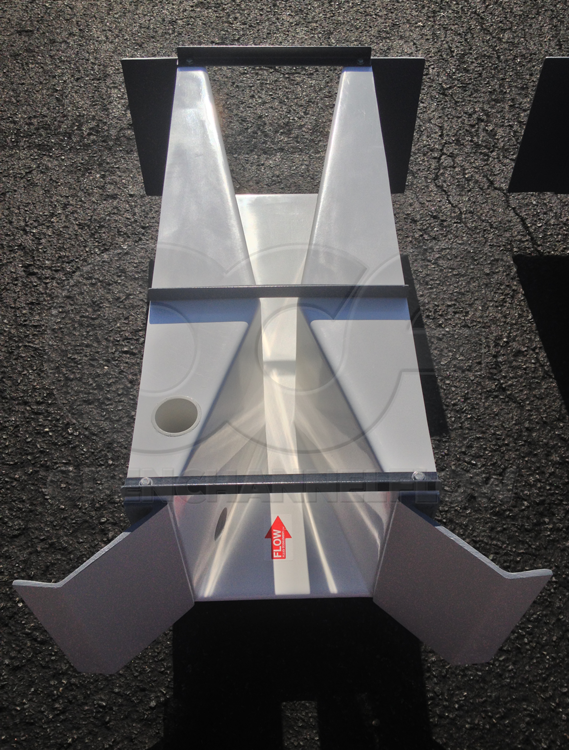 Fiberglass 36-Inch x 2-Inch Cutthroat Flume Wing Walls