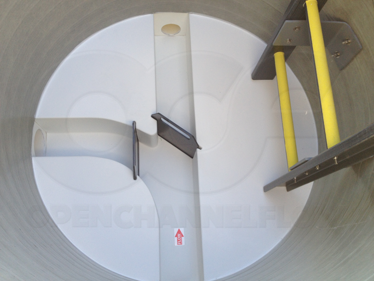 Y-Channel in a Fiberglass Flow Diversion Manhole