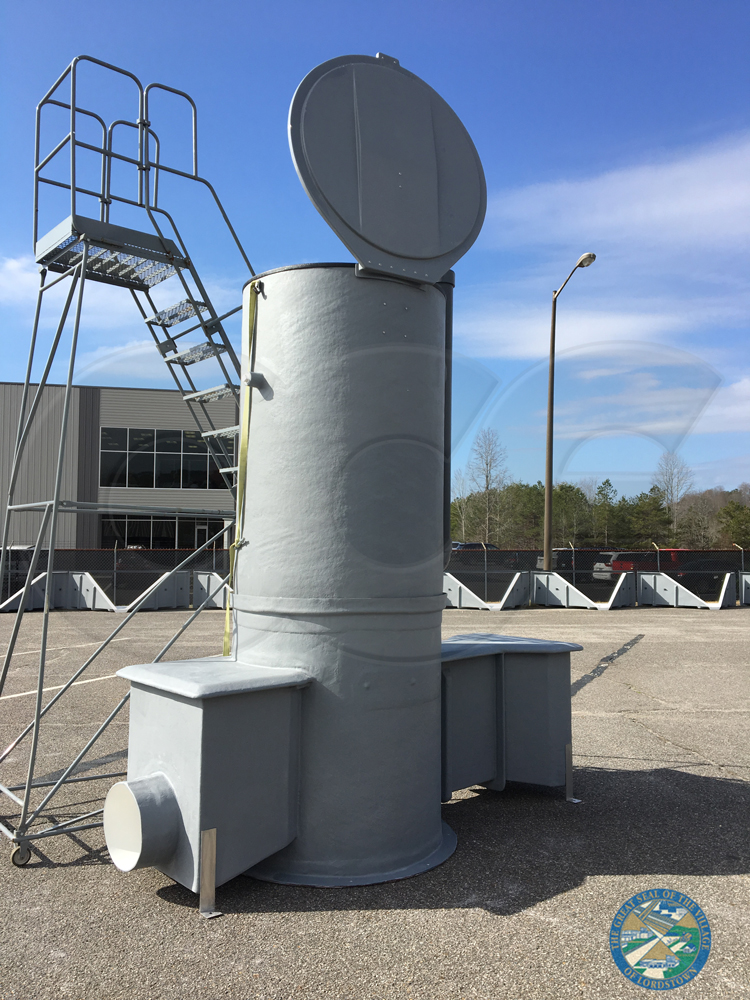Two-Piece Domed Top Parshall Flume Manhole