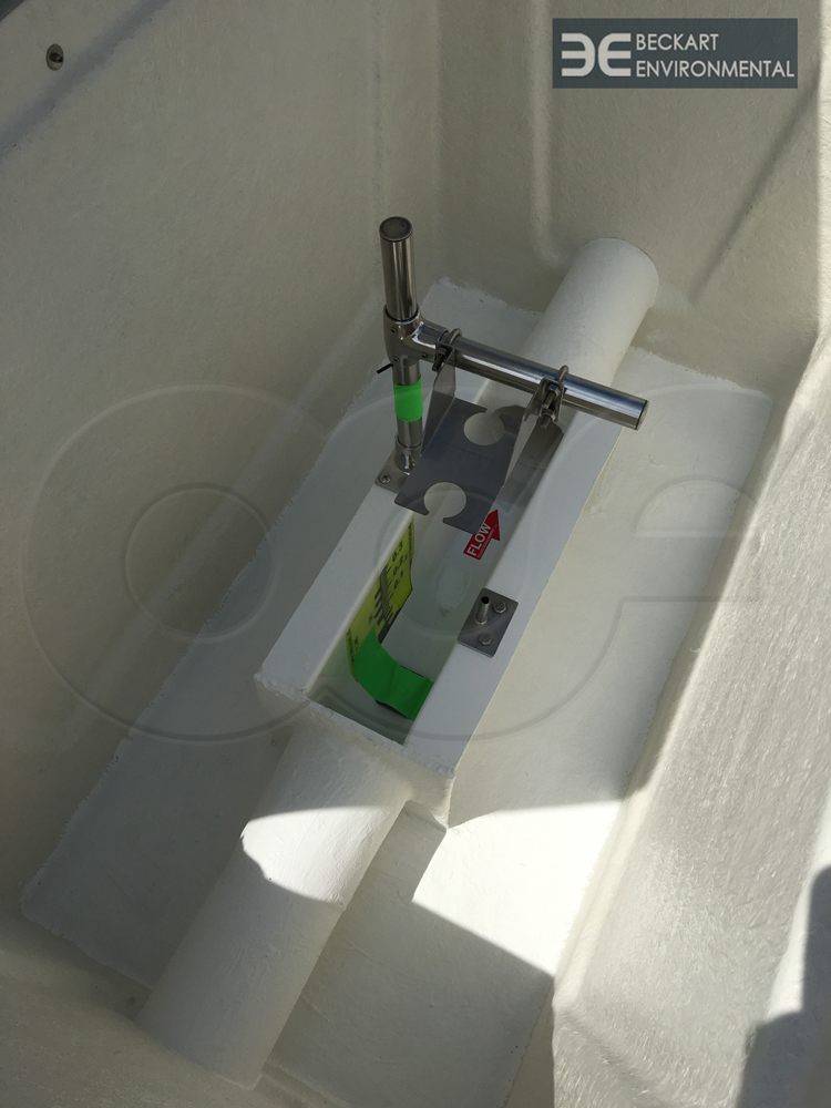 4-Inch Palmer-Bowuls in Fiberglass Flume Enclosure