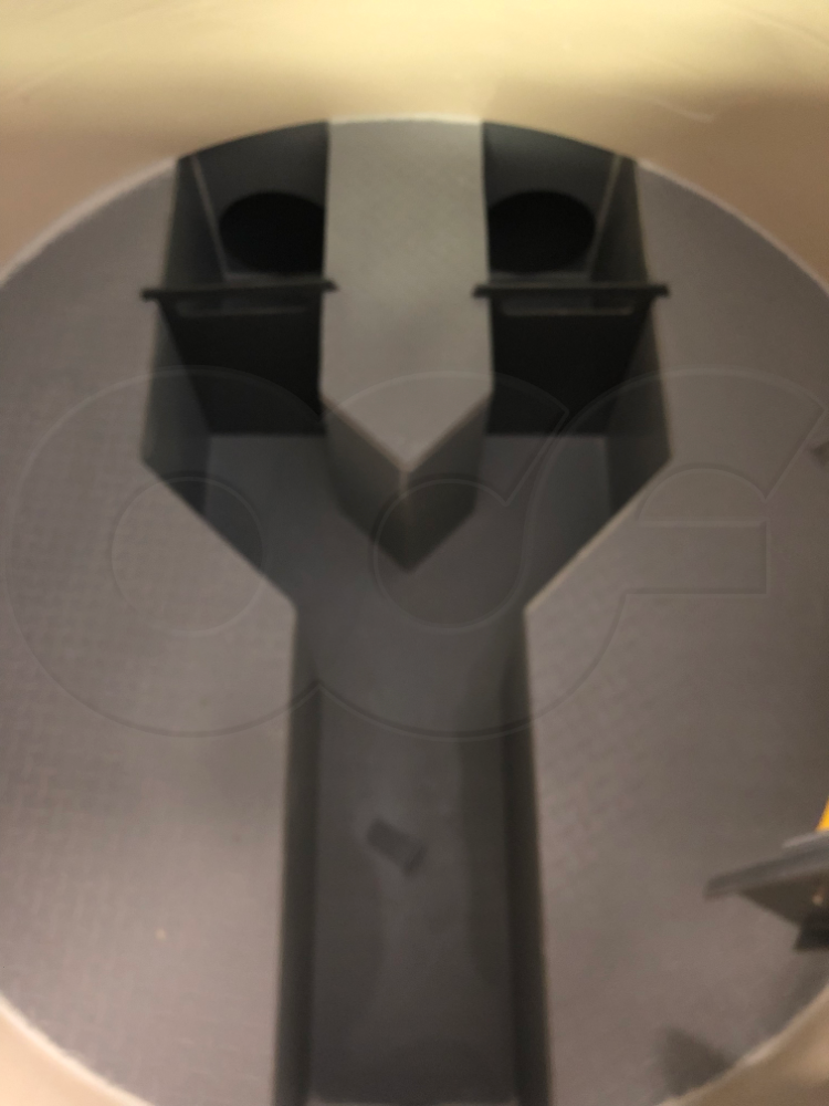 Fiberglass Diversion Manhole with Wye Channel and Benching