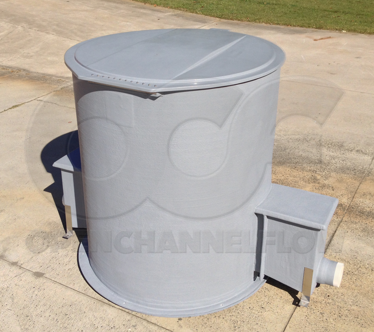 6-Foot Diamter Domed Top 6-Inch Parshall Flume Manhole