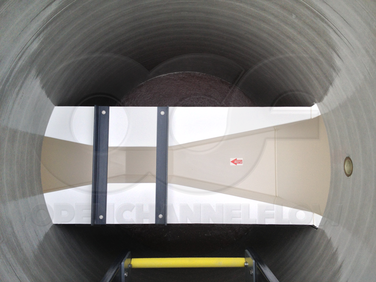 48-Inch FRP Manhole with 6-Inch Parshall Flume