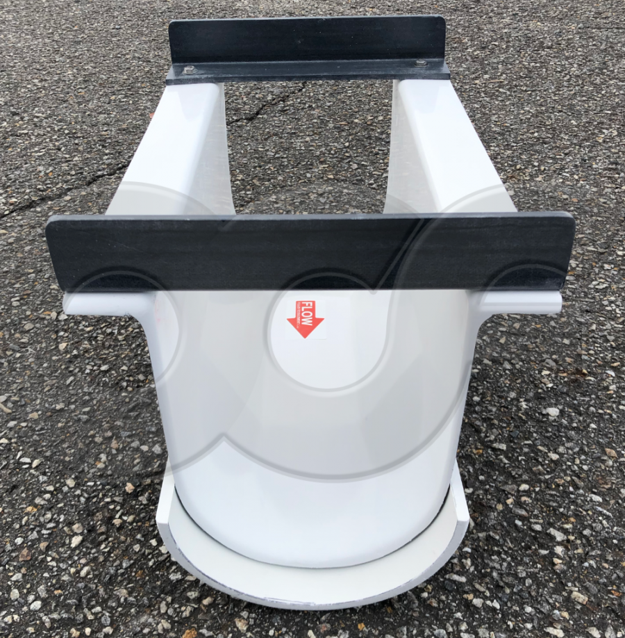 8-Inch Insert Style Palmer-Bowlus Flume Test Fit to a piece of 8-Inch Pipe