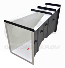 parshall flume fiberglass construction 9-inch