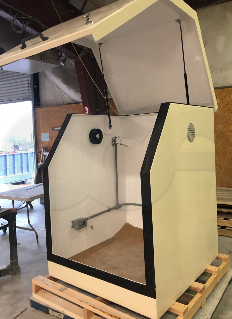 Gemini Fiberglass Enclosure with Fan and Outlet