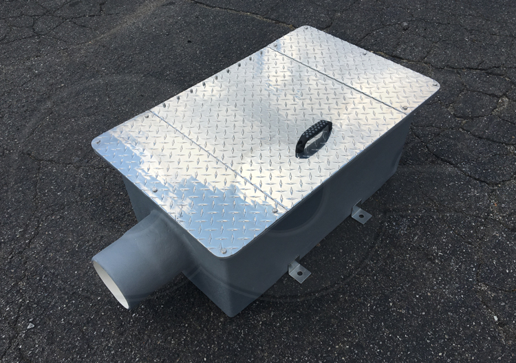 Aluminum Cover over Small Fiberglass Weir Box