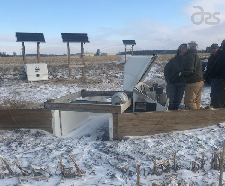 Edge-of-Field H-flume and Sampler Enclosure