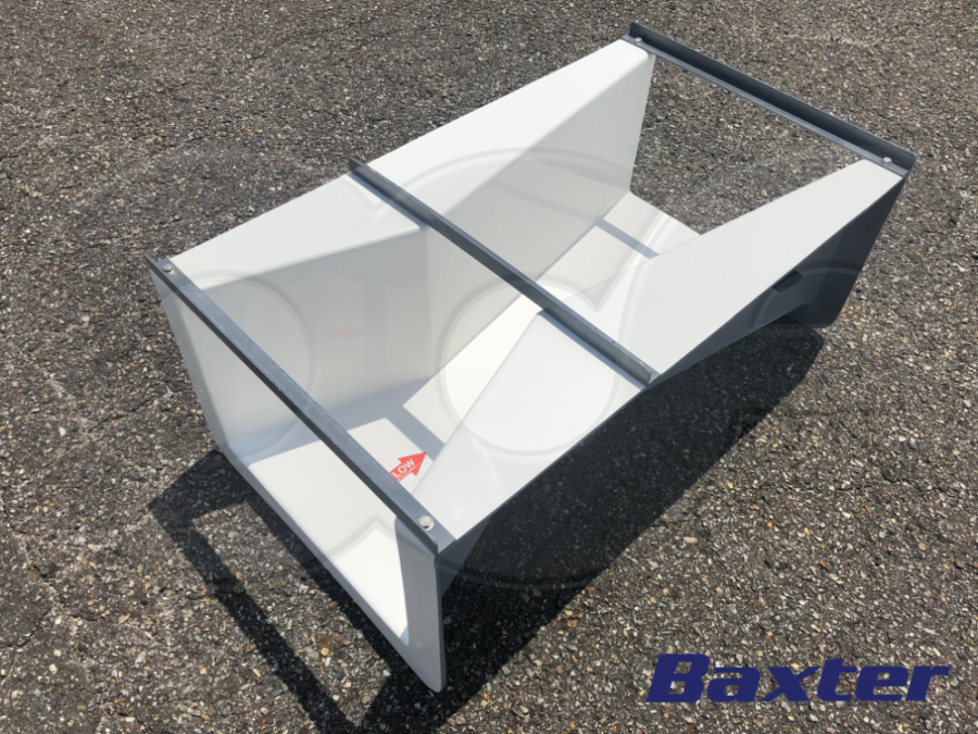 Fiberglass 36-inch L x 8-inch W Cutthroat Flume