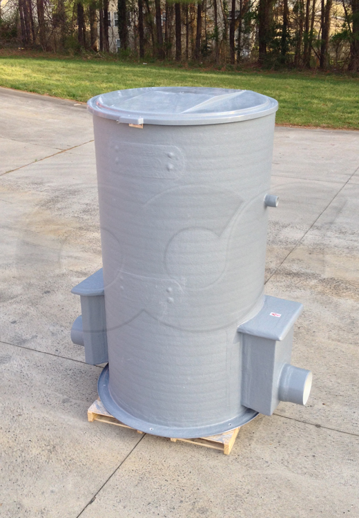 FRP Domed Top Manhole with Parshall Flume