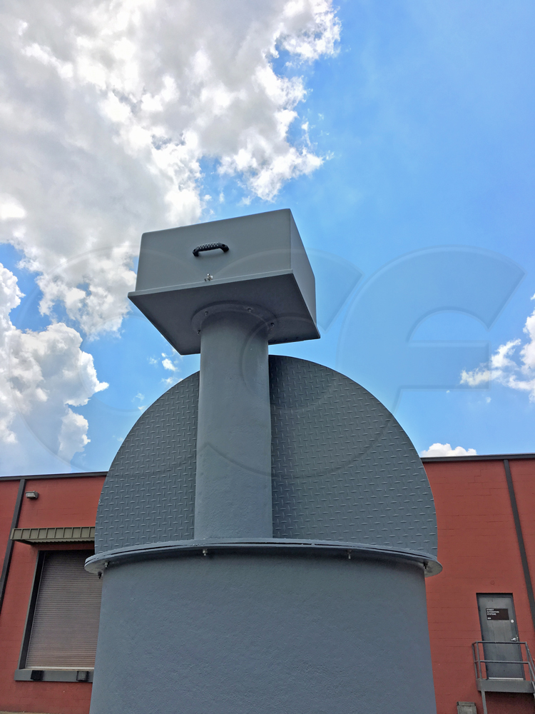 Metering Manhole with Shaft Encoder Enclosure