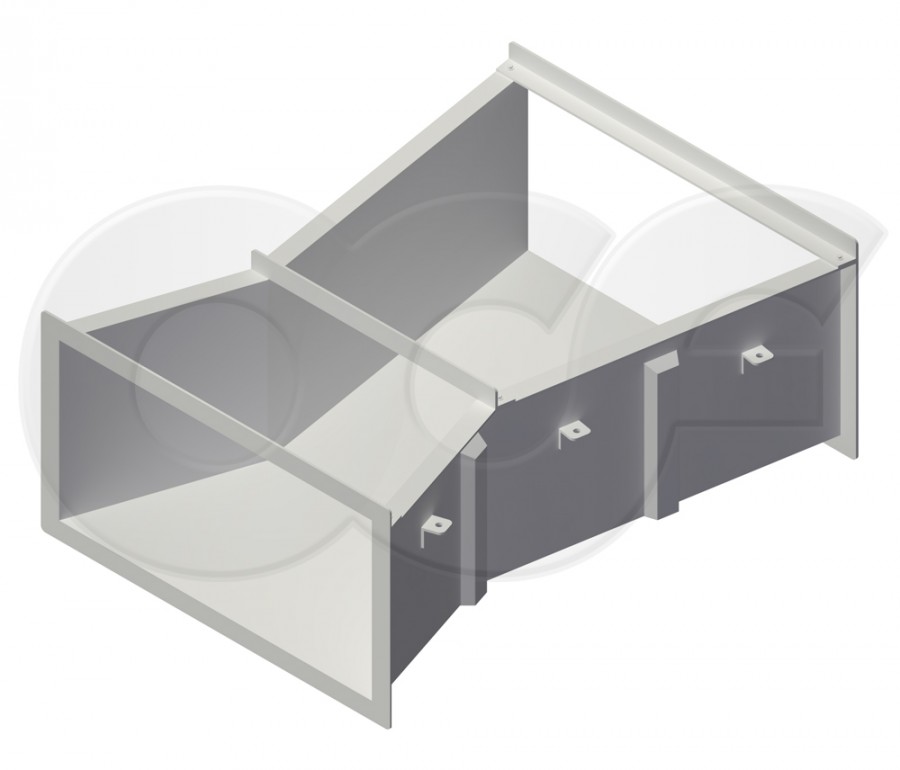 3D Render of a Cutthroat Flume