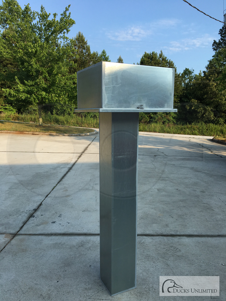 Galvanized Steel Detached Stilling Well with Flow Meter Enclosure