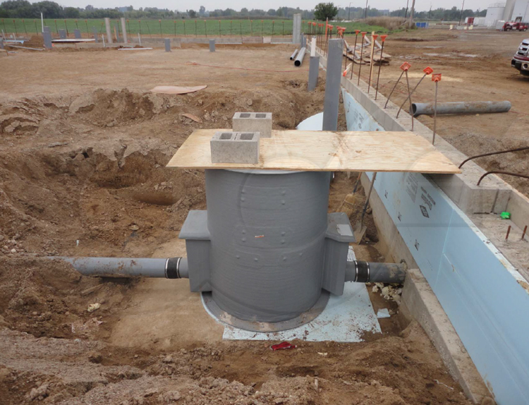 Installation of an Open Top Metering Manhole