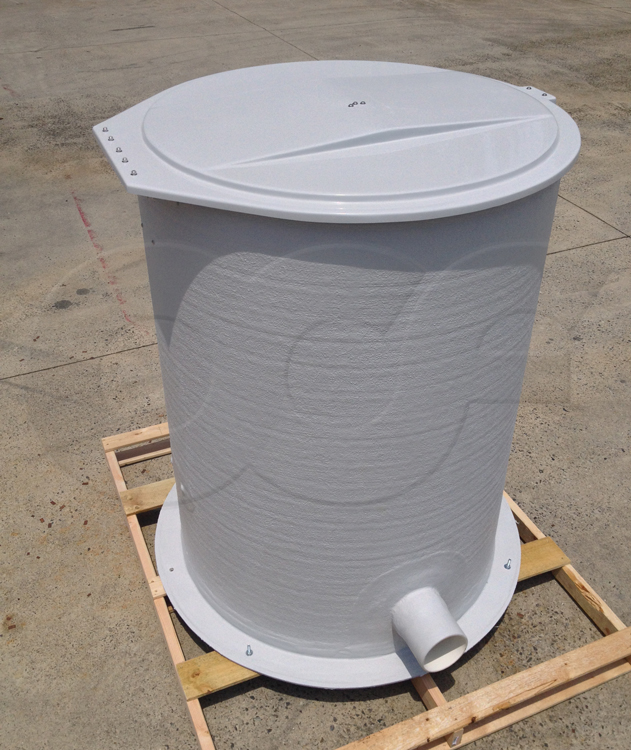 Exterior of a Domed Top Weir Manhole