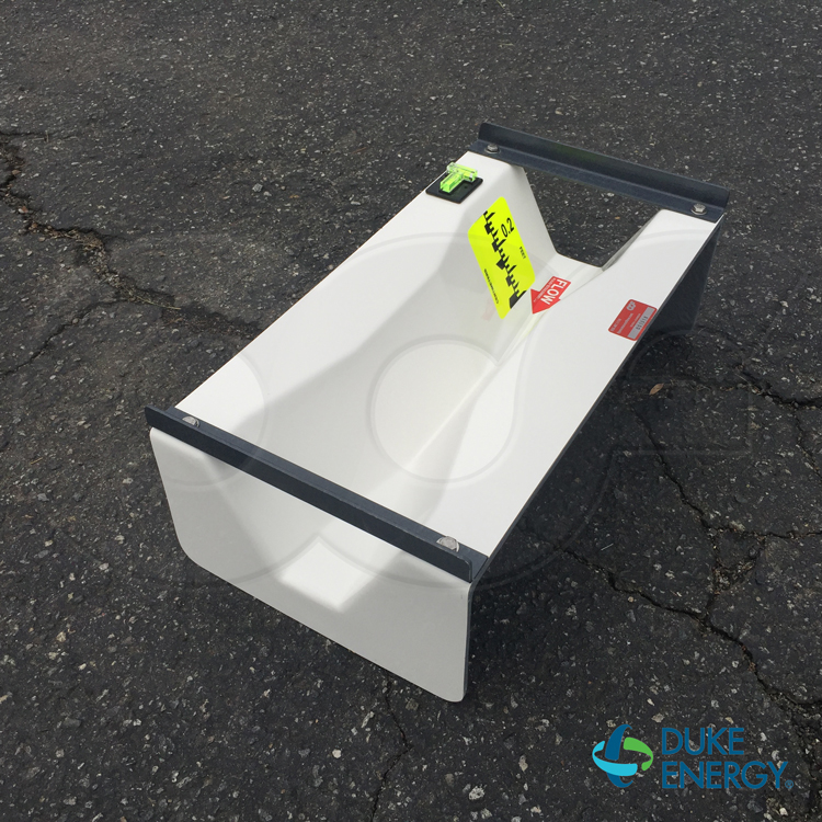 Small Trap Flume with Staff Gauge