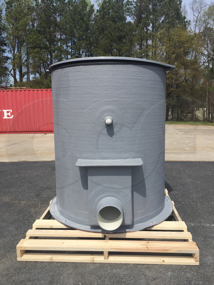 Inlet View of a Domed Top Metering Manhole