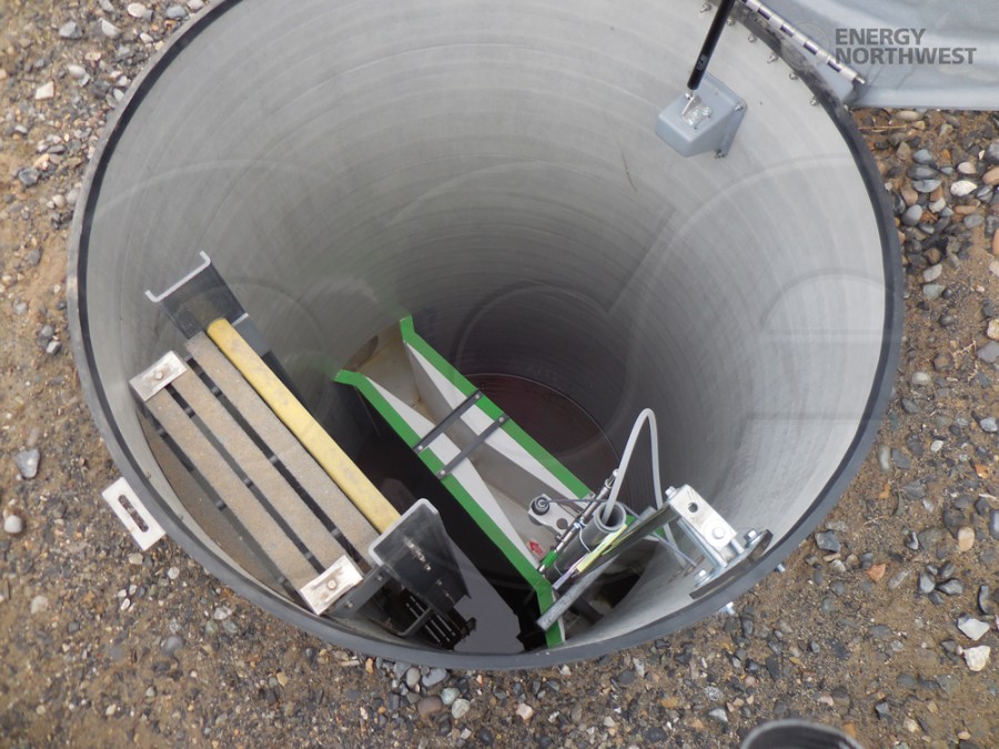 Interior View of a Parshall Flume Manhole