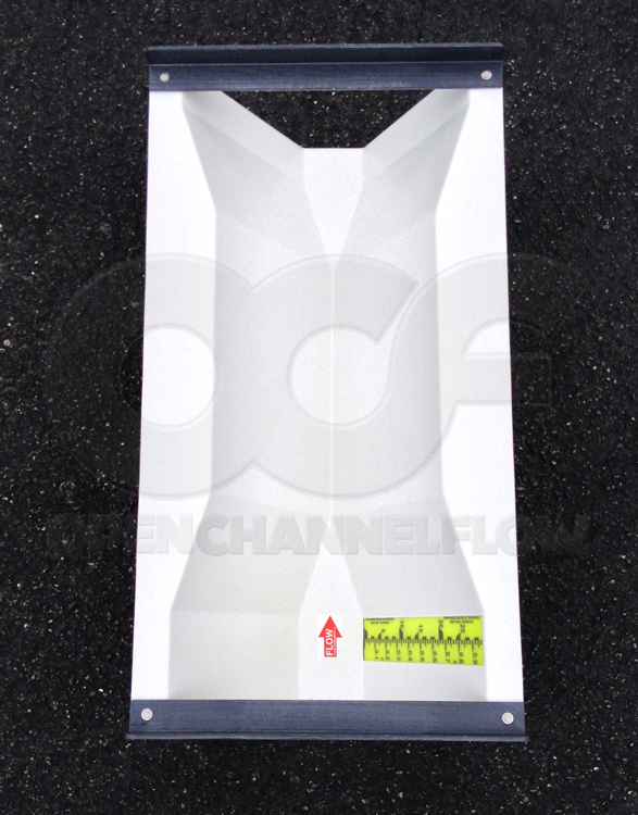 Plan View of Extra Large Trapezoidal Flume