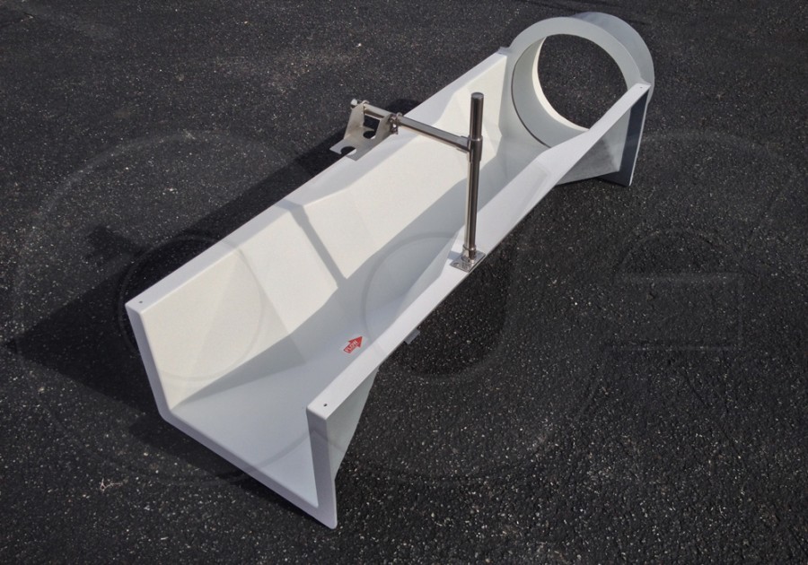 Trapezoidal Flume with Oversized Pipe Stub