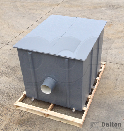 Weir Box with Split Fiberglass Cover