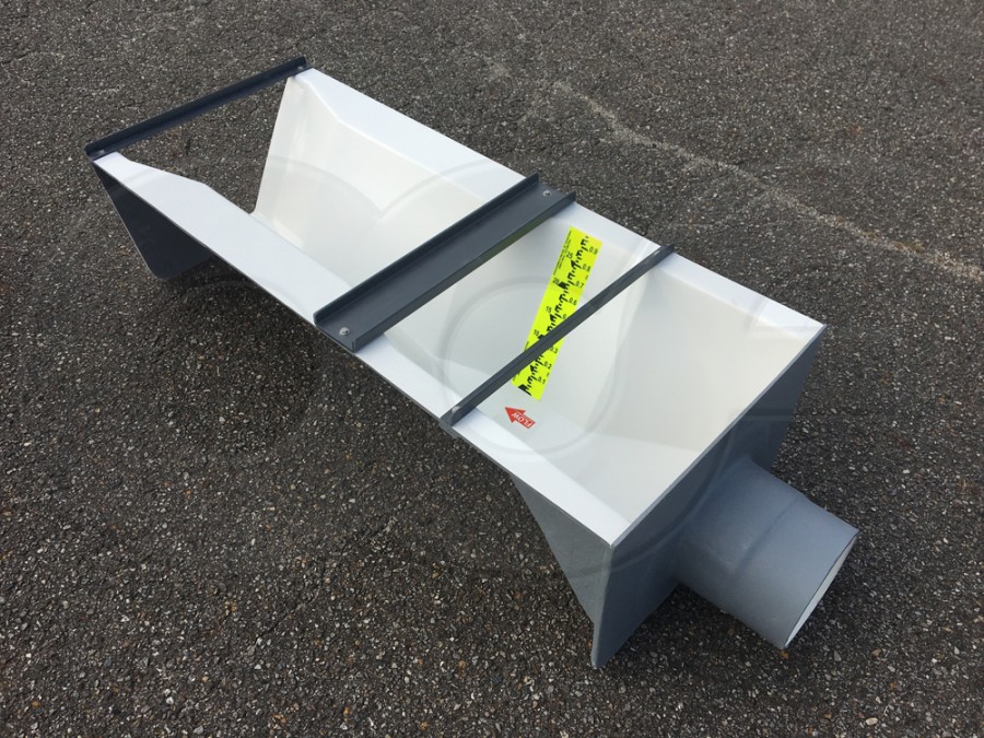 Fiberglass FRP Extra Large Trapezoidal Flume with Inlet Adapter