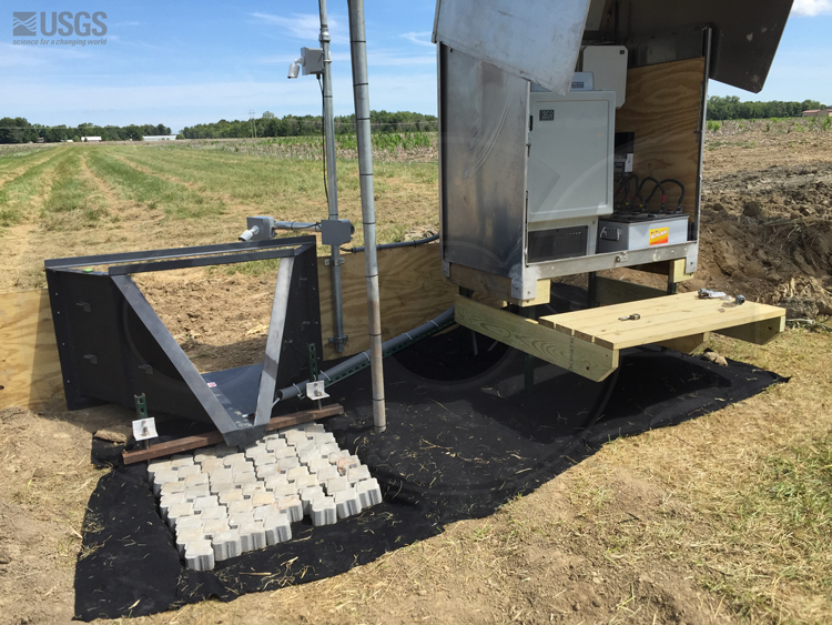 Black H Flume Measuring Edge-of-Field Runoff