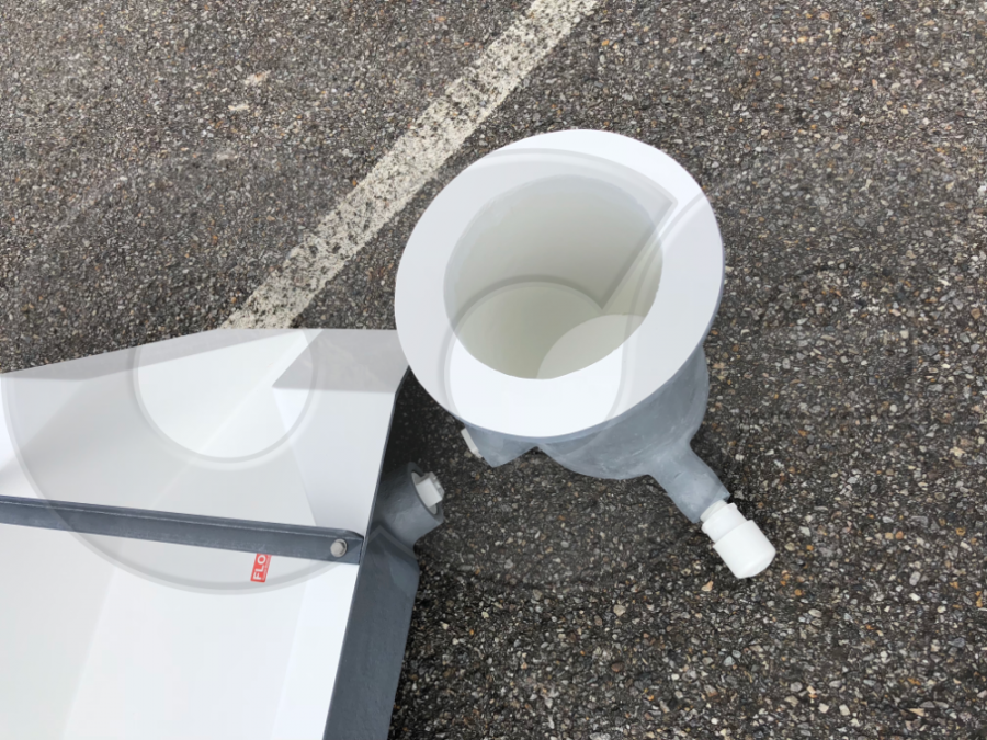 Fiberglass H Flume with Approach Section and Detached Stilling Well