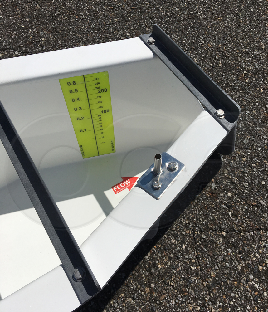 HS Flume with Sampler Tube and Staff Gauge