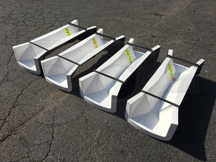 Trapezodal Flumes with Manhole End Adapters