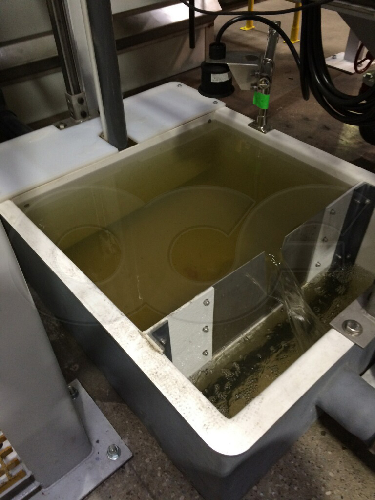 Nearly Full Fiberglass Weir Box