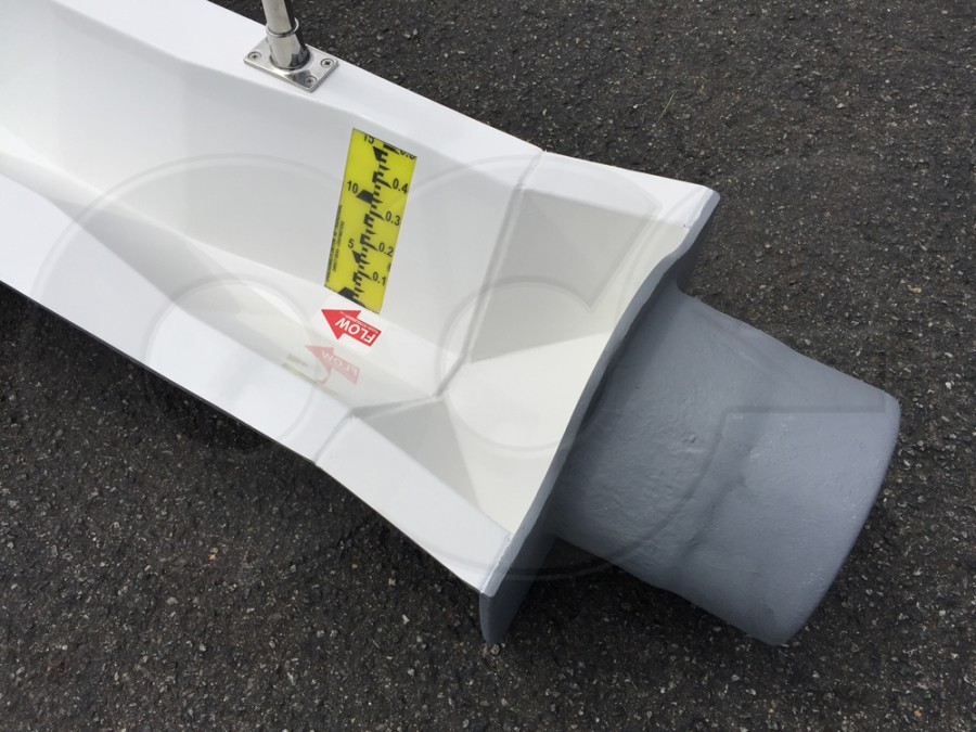 Large Trapezoidal Flume Inlet End Adapter Detail