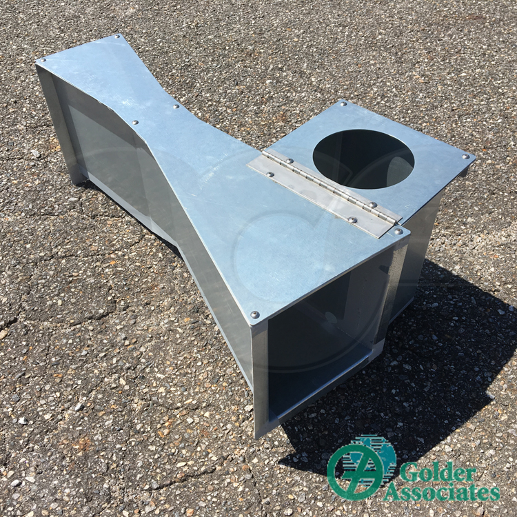 Cover Over a Galvanized Steel Parshall Flume