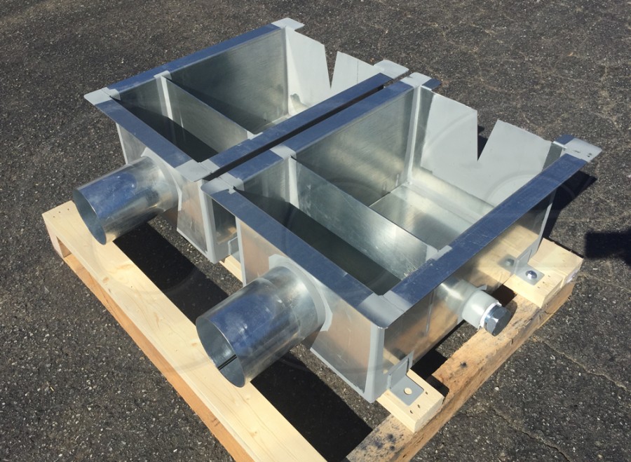 Galvanized Steel Weir Boxes with Stubs