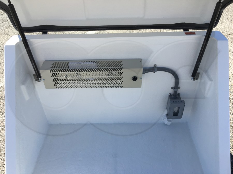 Interior View of Gemini 2 Fiberglass Sampler Enclosure With Heater