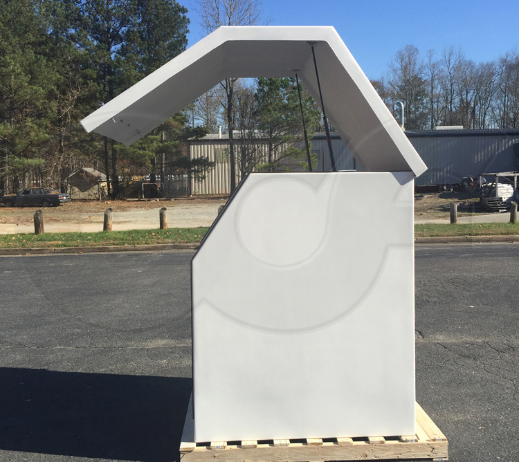 Right Side of a Gemini Enclosure with Door Open