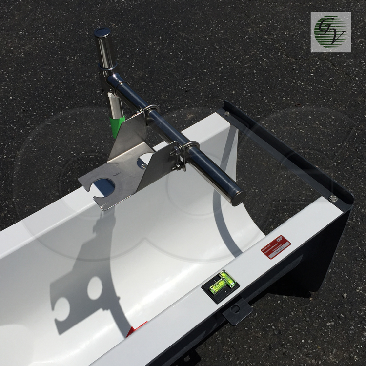 ultrasonic bracket over point of measurement in palmer bowlus flume