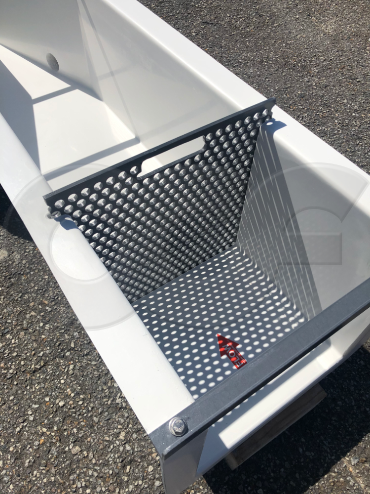 Perforated Flow Conditioning Plate in an H Flume Approach Section