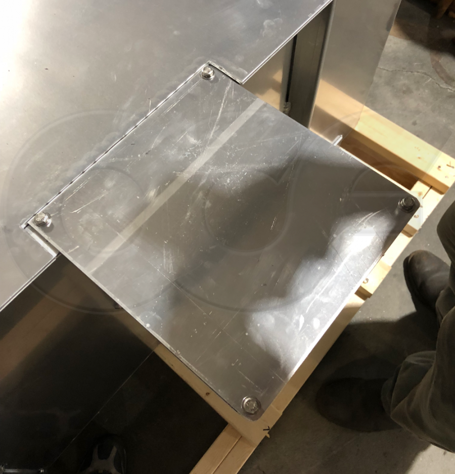 Hinged Cover Over Weir Box Stilling Well