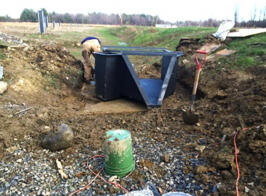 Installing a H Flume for an Edge-of-Field Study