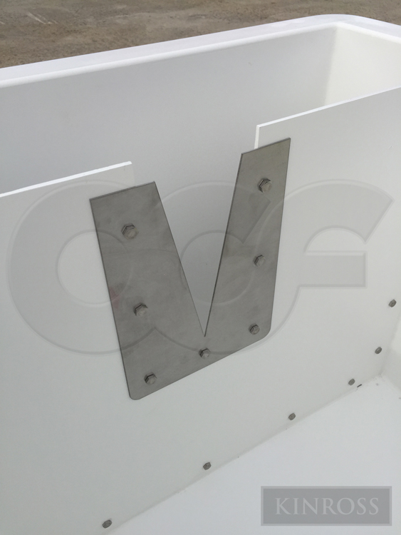 V-Notch Weir Plate in a Weir Box