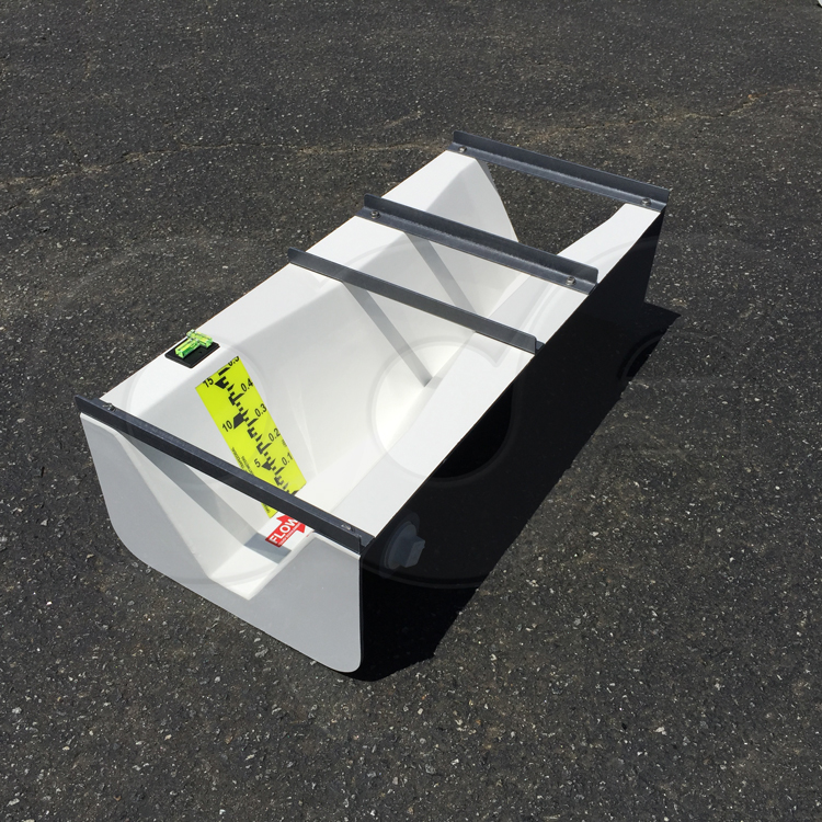 Large Trapezoidal Flume with Staff Gauge