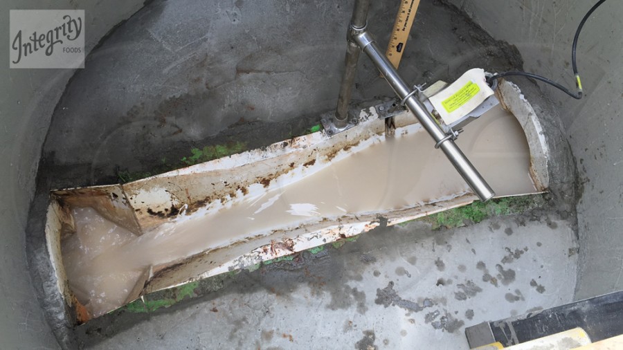 Trapezoidal Flume in a Metering Manhole