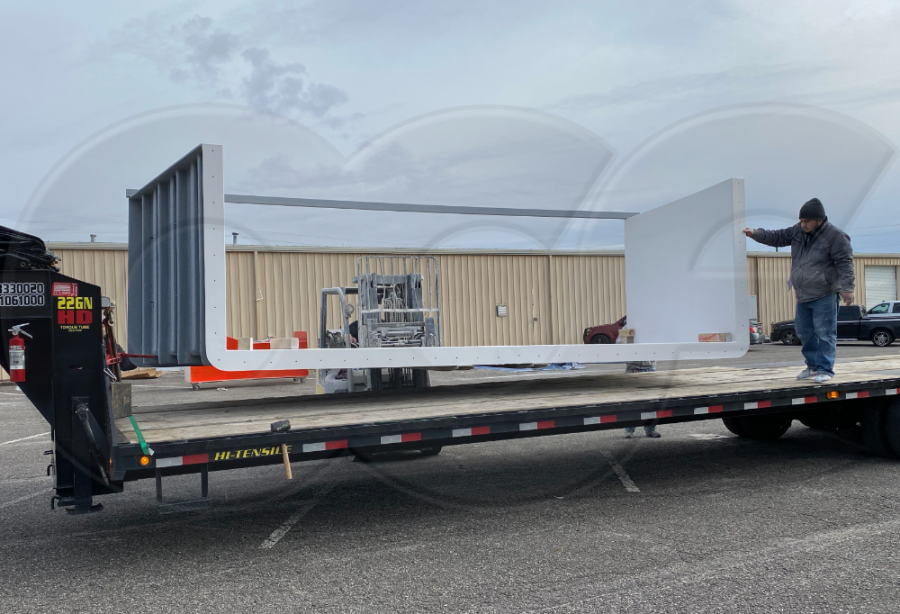 Loading the Approach Section of a 144-Inch Fiberglass Parshall Flume