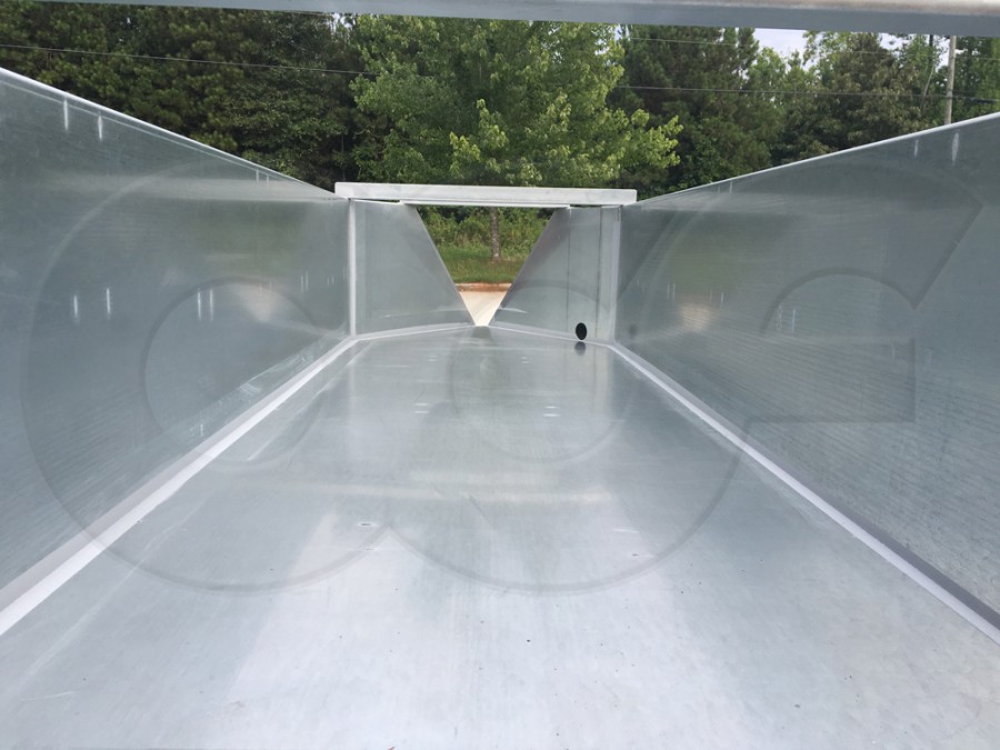 Looking Down the Approach Section of a H Flume