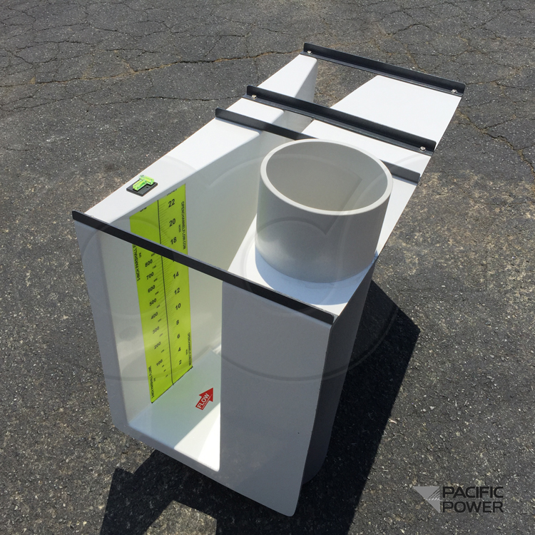 parshall flume fiberglass construction extended stilling well